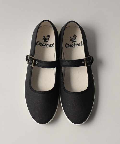 ORCIVAL（オーシバル）の「＜ORCIVAL＞ストラップシューズ（バレエシューズ・レディース・ブラック/ベージュ・23cm/23.5cm/24cm/24.5cm）」の2枚目の写真