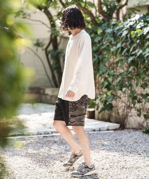 CAMBIO（カンビオ）の「mlt4655- ポリエステルワッフルヘンリーネックカットソーLS（Tシャツ/カットソー・メンズ・アイボリー/ブラック/グレー・M/L/XL）」の14枚目の写真