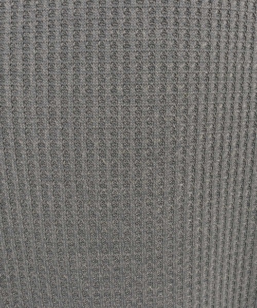 CAMBIO（カンビオ）の「mlt4655- ポリエステルワッフルヘンリーネックカットソーLS（Tシャツ/カットソー・メンズ・アイボリー/ブラック/グレー・M/L/XL）」の21枚目の写真