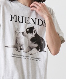 spiritoso FRIENDS シートプリントTシャツ　半袖