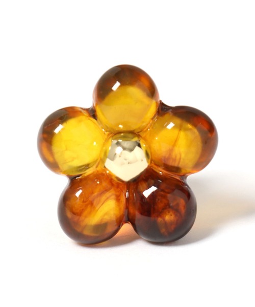 LOWRYS FARM(ローリーズファーム)の「フラワーイヤリング 111656(イヤリング・レディース・ブラウン/その他・FREE)」の1枚目の写真