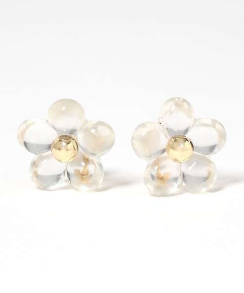 LOWRYS FARM(ローリーズファーム)の「フラワーイヤリング 111656(イヤリング・レディース・ブラウン/その他・FREE)」の4枚目の写真