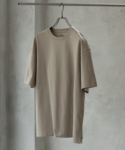 Mac-House（マックハウス）の「GOOD CREW USコットン リラックスフィットクルーネックショートスリーブTEE ユニセックス（Tシャツ/カットソー・メンズ・チャコールグレー/グレー/ブラック/ブルーグリーン/ホワイト/ベージュ・L/S/XXL/XL/M）」の5枚目の写真