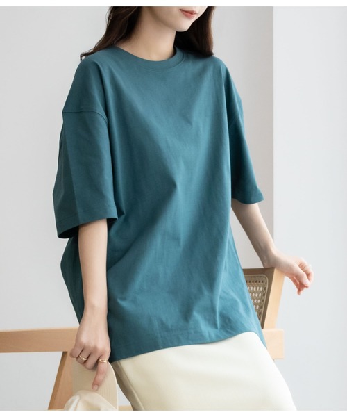 Mac-House（マックハウス）の「GOOD CREW USコットン リラックスフィットクルーネックショートスリーブTEE ユニセックス（Tシャツ/カットソー・メンズ・チャコールグレー/グレー/ブラック/ブルーグリーン/ホワイト/ベージュ・L/S/XXL/XL/M）」の6枚目の写真