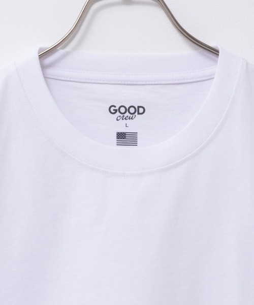 Mac-House（マックハウス）の「GOOD CREW USコットン リラックスフィットクルーネックショートスリーブTEE ユニセックス（Tシャツ/カットソー・メンズ・チャコールグレー/グレー/ブラック/ブルーグリーン/ホワイト/ベージュ・L/S/XXL/XL/M）」の10枚目の写真