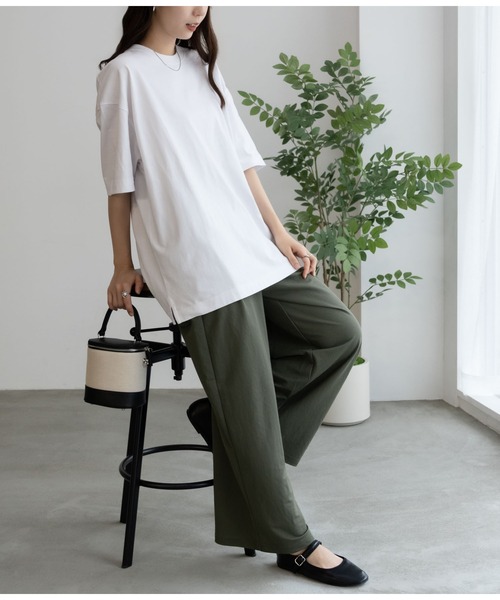 Mac-House（マックハウス）の「GOOD CREW USコットン リラックスフィットクルーネックショートスリーブTEE ユニセックス（Tシャツ/カットソー・メンズ・チャコールグレー/グレー/ブラック/ブルーグリーン/ホワイト/ベージュ・L/S/XXL/XL/M）」の12枚目の写真