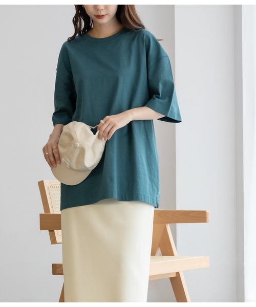 Mac-House（マックハウス）の「GOOD CREW USコットン リラックスフィットクルーネックショートスリーブTEE ユニセックス（Tシャツ/カットソー・メンズ・チャコールグレー/グレー/ブラック/ブルーグリーン/ホワイト/ベージュ・L/S/XXL/XL/M）」の16枚目の写真