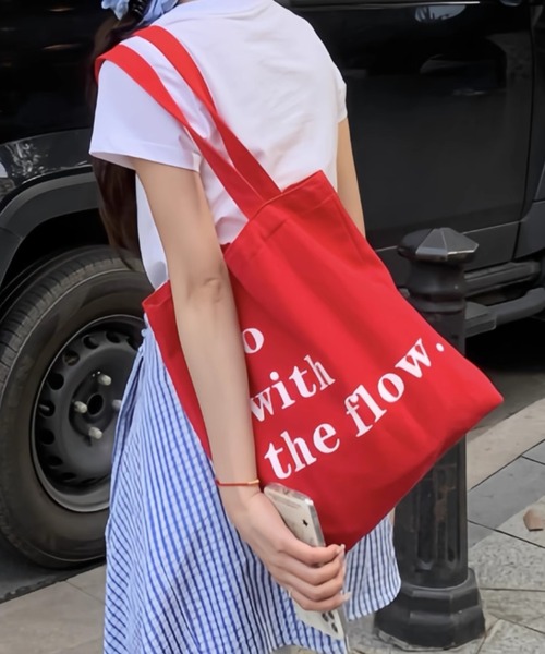 Vipoa（ヴィポア）の「LOGO GRAPHIC SHOPPING BAG（トートバッグ・レディース・レッド・FREE）」の19枚目の写真