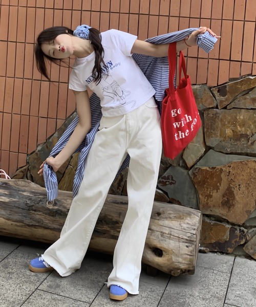 Vipoa（ヴィポア）の「LOGO GRAPHIC SHOPPING BAG（トートバッグ・レディース・レッド・FREE）」の21枚目の写真