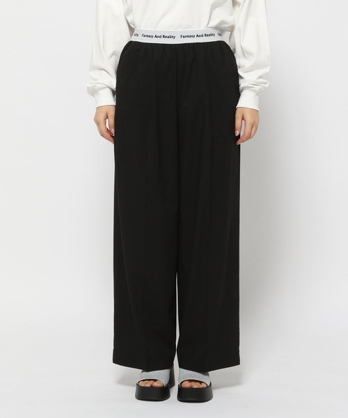 LOWRYS FARM（ローリーズファーム）の「ウエストロゴワイドパンツ  106316（スラックス・レディース・ブラック/ネイビー/グレー・FREE）」の7枚目の写真