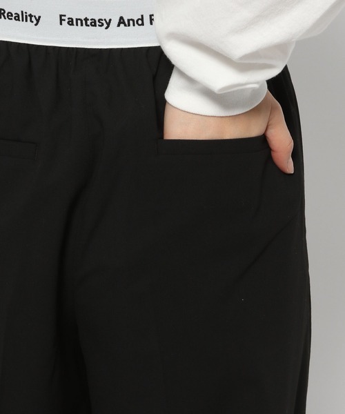 LOWRYS FARM（ローリーズファーム）の「ウエストロゴワイドパンツ  106316（スラックス・レディース・ブラック/ネイビー/グレー・FREE）」の21枚目の写真