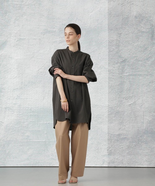 Apo(s)ture(アポスチャー)の「ARIA-014/デニムストレッチ3タックワイドパンツ(デニムパンツ・レディース・ベージュ/ネイビー/ブラック/ブルー・L/XL/XS/S/M)」の14枚目の写真