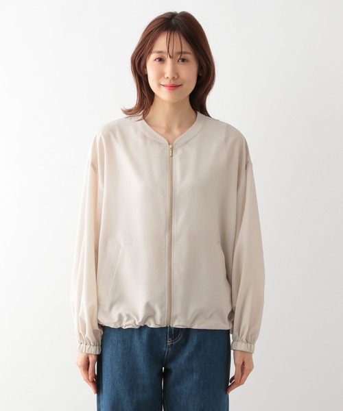 GLOBAL WORK(グローバルワーク)の「シアーブルゾン/986439(ブルゾン・レディース・ブラック/アイボリー・FREE)」の14枚目の写真