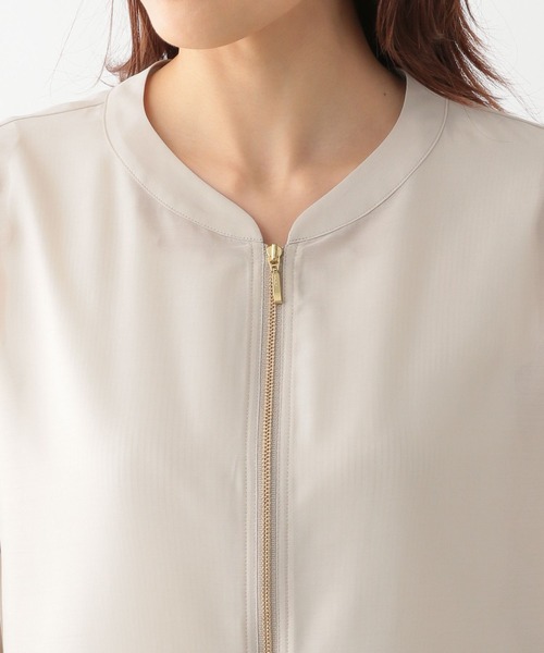 GLOBAL WORK(グローバルワーク)の「シアーブルゾン/986439(ブルゾン・レディース・ブラック/アイボリー・FREE)」の5枚目の写真