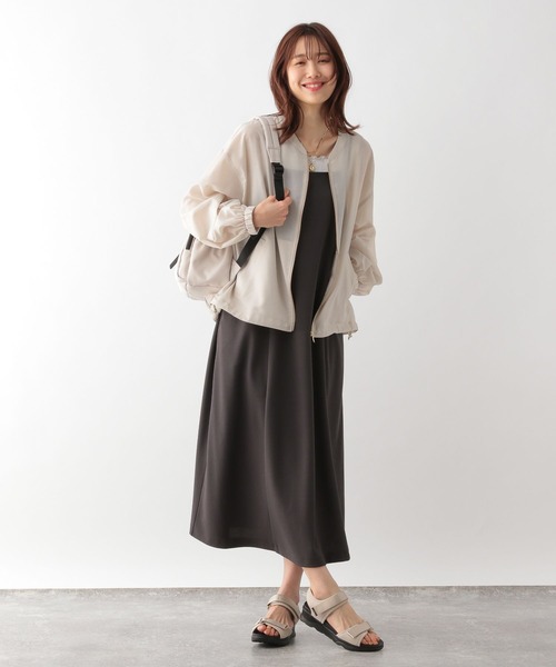 GLOBAL WORK(グローバルワーク)の「シアーブルゾン/986439(ブルゾン・レディース・ブラック/アイボリー・FREE)」の16枚目の写真