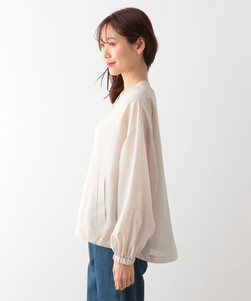 GLOBAL WORK(グローバルワーク)の「シアーブルゾン/986439(ブルゾン・レディース・ブラック/アイボリー・FREE)」の12枚目の写真