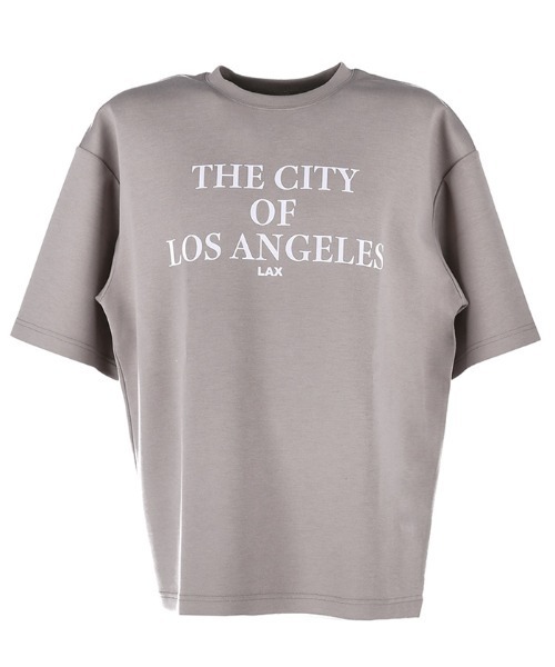 coca（coca）（コカ）の「【WEB限定セール】メンズ ハリ感ダンボールプリントロゴTシャツ（Tシャツ/カットソー・メンズ・ブラック/グレイッシュベージュ・M/L/XL）」の15枚目の写真