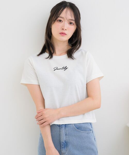 ems excite(エムズエキサイト)の「マラボーロゴTEE(Tシャツ/カットソー・レディース・ピンク/オフホワイト/ブラック・FREE)」の8枚目の写真