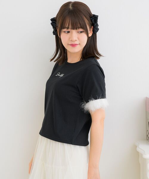 ems excite(エムズエキサイト)の「マラボーロゴTEE(Tシャツ/カットソー・レディース・ピンク/オフホワイト/ブラック・FREE)」の17枚目の写真