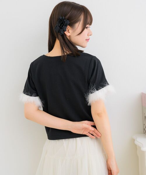 ems excite(エムズエキサイト)の「マラボーロゴTEE(Tシャツ/カットソー・レディース・ピンク/オフホワイト/ブラック・FREE)」の19枚目の写真
