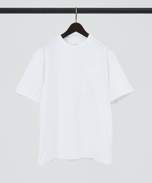 DESIGNWORKS（デザインワークス）の「DWエンブロイダリーTシャツ（Tシャツ/カットソー・メンズ・ホワイト/ブラック・46/48/50）」の4枚目の写真