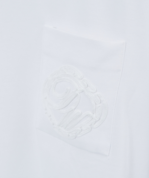 DESIGNWORKS（デザインワークス）の「DWエンブロイダリーTシャツ（Tシャツ/カットソー・メンズ・ホワイト/ブラック・46/48/50）」の10枚目の写真