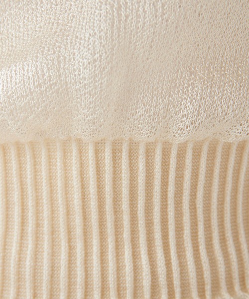 THE PAUSE(ザ ポーズ)の「【THE PAUSE】シャイニーシアーノースリーブプルオーバー(ニット/セーター・レディース・ライトベージュ/ブラック/ブルー・FREE)」の21枚目の写真