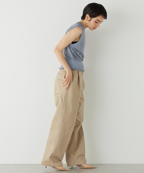 THE PAUSE(ザ ポーズ)の「【THE PAUSE】シャイニーシアーノースリーブプルオーバー(ニット/セーター・レディース・ライトベージュ/ブラック/ブルー・FREE)」の16枚目の写真