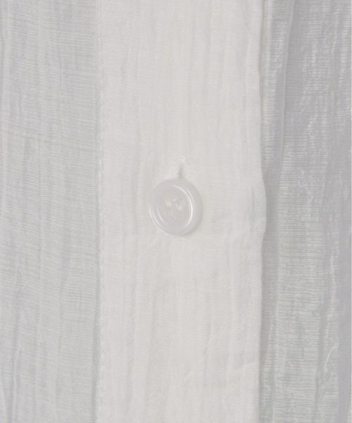 mic by Olu.（ミックバイオルドット）の「袖シャーリングシアーシャツ（シャツ/ブラウス・レディース・カーキ/ホワイト・FREE）」の11枚目の写真