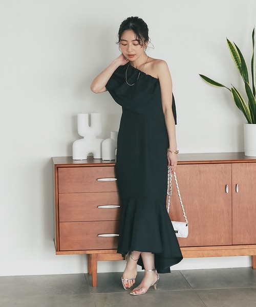 La boutique BonBon（ラブティックボンボン）の「マルチウェイマーメイドワンピース（ワンピース・レディース・ネイビー/ブラック・36/38）」の4枚目の写真