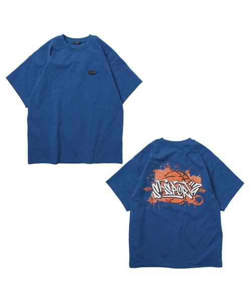 GLAZOS(グラソス)の「【大人向けサイズあり】【接触冷感】【速乾】【UVカット】クールラフ・バスケグラフィティプリント半袖Tシャツ(Tシャツ/カットソー・キッズ・ブルー/ブラック/グリーン系その他・140cm/150cm/160cm/170cm)」の15枚目の写真