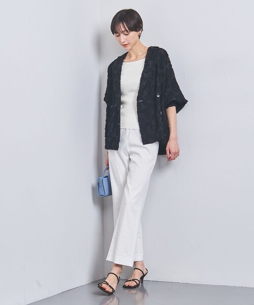 UNITED ARROWS（ユナイテッドアローズ）の「リブ スティック キャミソール（キャミソール・レディース・オフホワイト/ブラック/ベージュ/ダークグレー・FREE）」の11枚目の写真