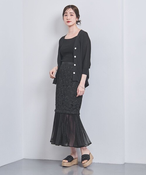 UNITED ARROWS（ユナイテッドアローズ）の「リブ スティック キャミソール（キャミソール・レディース・オフホワイト/ブラック/ベージュ/ダークグレー・FREE）」の13枚目の写真