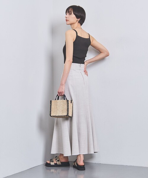 UNITED ARROWS（ユナイテッドアローズ）の「リブ スティック キャミソール（キャミソール・レディース・オフホワイト/ブラック/ベージュ/ダークグレー・FREE）」の16枚目の写真