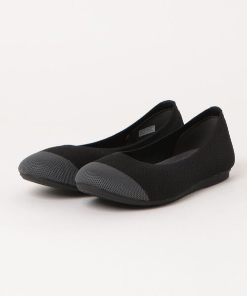 ABC-MART(エービーシーマート)の「ABC SELECT エービーシーセレクト ROUND KNIT ラウンドニットパンプス W5043 BLACK/CHARCOAL(パンプス・レディース・ブラック・SMALL/MEDIUM/LARGE/X-LARGE)」の1枚目の写真