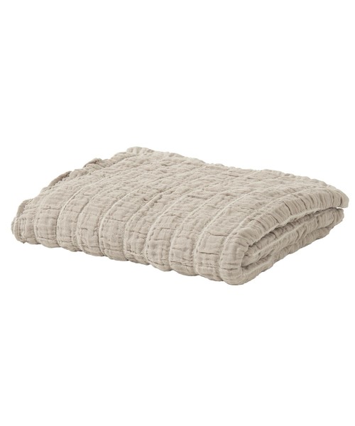 journal standard Furniture （ジャーナルスタンダードファニチャー）の「【AND DECO/アンドデコ】 GAUZE BLANKET S　ガーゼブランケット（ブランケット・レディース・アイボリー/キャメル/ベージュ・FREE）」の5枚目の写真