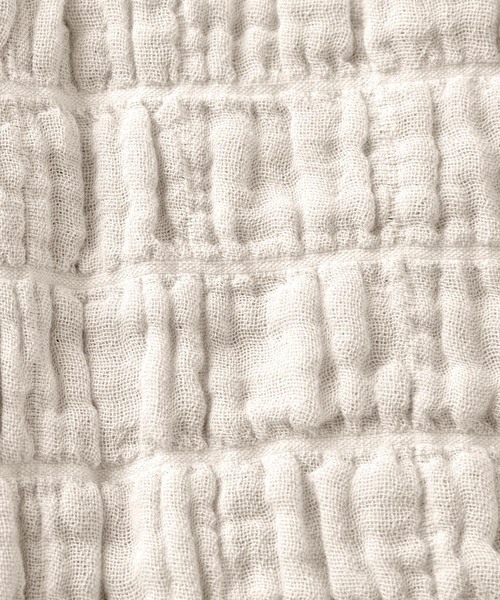 journal standard Furniture （ジャーナルスタンダードファニチャー）の「【AND DECO/アンドデコ】 GAUZE BLANKET S　ガーゼブランケット（ブランケット・レディース・アイボリー/キャメル/ベージュ・FREE）」の13枚目の写真