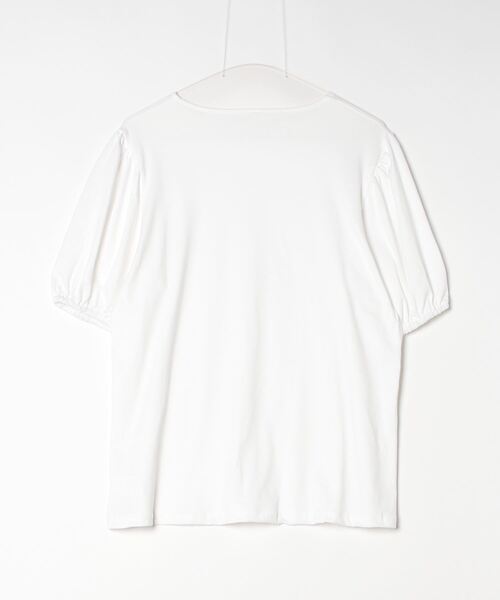 Dream garden(ドリームガーデン)の「パフスリーブTシャツ(Tシャツ/カットソー・レディース・ホワイト・XL/L/M)」の2枚目の写真