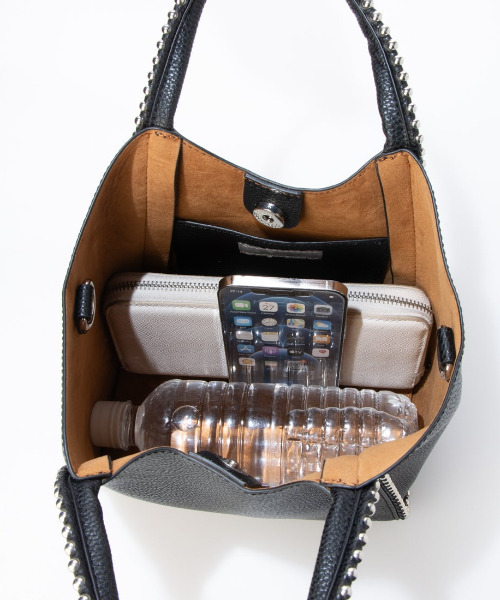 cache cache（カシュ カシュ）の「カシュカシュ cachecache / ボールチェーン2wayミニトートバッグ（トートバッグ・レディース・シルバー/アイボリー/ダークグレー/ベージュ系その他/ブラック・FREE）」の16枚目の写真