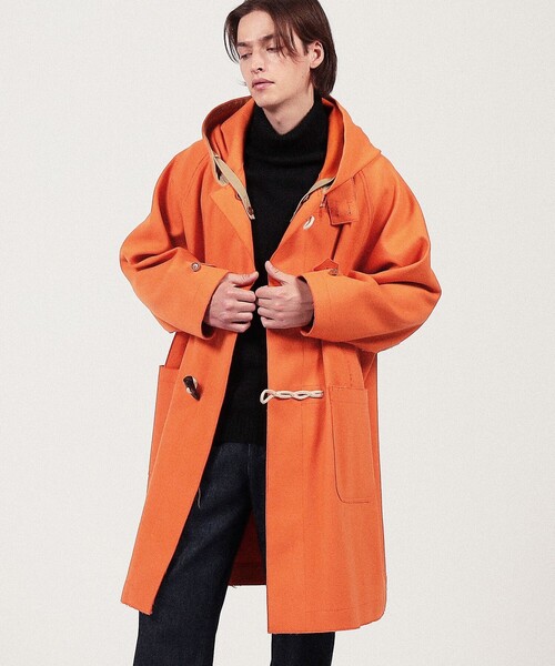 HAVERSACK(ハバーザック)の「HAVERSACK ATTIRE ウールナイロン ダッフルコート(ダッフルコート・メンズ・オレンジ・M)」の2枚目の写真
