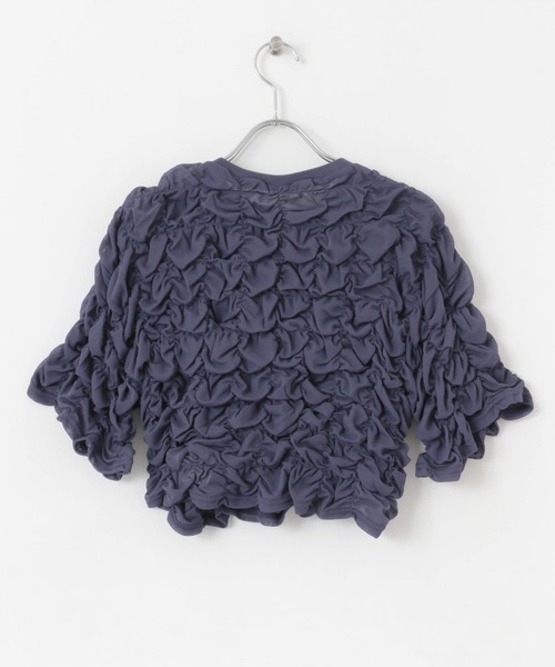 SENSE OF PLACE by URBAN RESEARCH(センスオブプレイスバイアーバンリサーチ)の「ポップコーンシャーリングカットトップ(Tシャツ/カットソー・レディース・ブラック/ネイビー/アイボリー・ONE)」の17枚目の写真