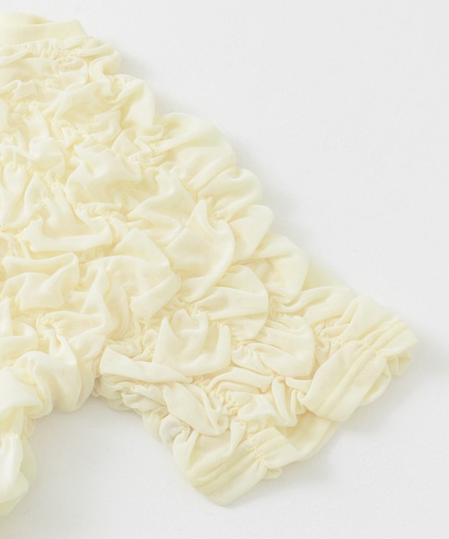 SENSE OF PLACE by URBAN RESEARCH(センスオブプレイスバイアーバンリサーチ)の「ポップコーンシャーリングカットトップ(Tシャツ/カットソー・レディース・ブラック/ネイビー/アイボリー・ONE)」の19枚目の写真