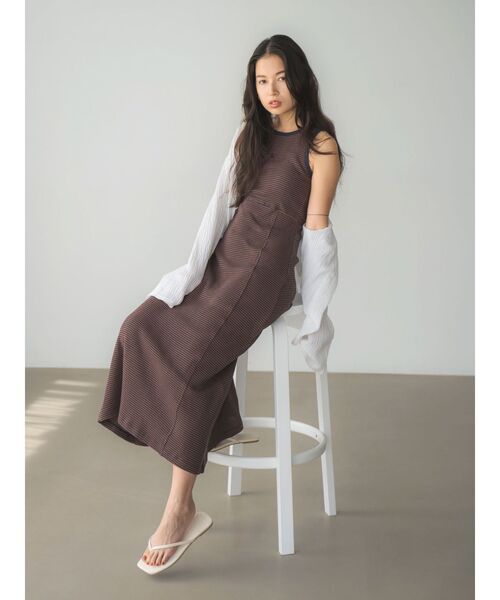 【セール】Miller別注 ワッフルフレアワンピース（ワンピース）｜MILLER（ミラー）
