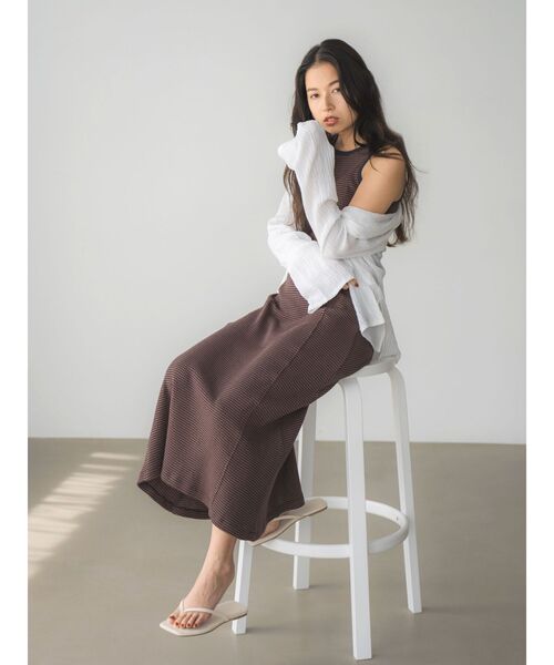 【セール】Miller別注 ワッフルフレアワンピース（ワンピース）｜MILLER（ミラー）