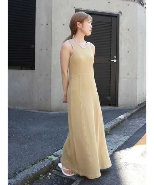 【セール】Miller別注 ワッフルフレアワンピース（ワンピース）｜MILLER（ミラー）