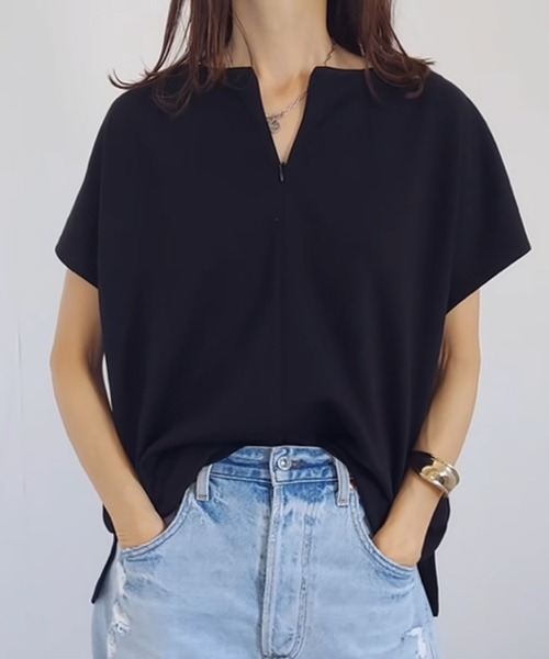 Emma Taylor（エマテイラー）の「【リバイバル】ライトダンボールフロント2WAYプルオーバー（Tシャツ/カットソー・レディース・ホワイト/ブラック/チャコールグレー・FREE）」の20枚目の写真