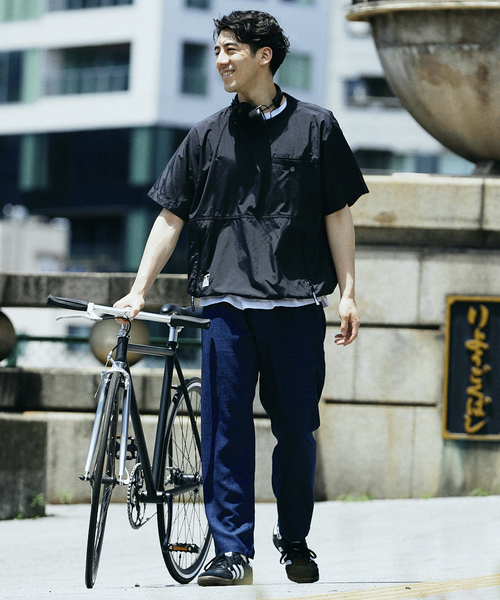 SIERRA DESIGNS（シェラデザイン）の「SIERRA DESIGNS / シエラデザインズ別注 撥水ナイロンTシャツ（Tシャツ/カットソー・メンズ・カーキ/ブラック/チャコールグレー・MEDIUM/LARGE）」の4枚目の写真