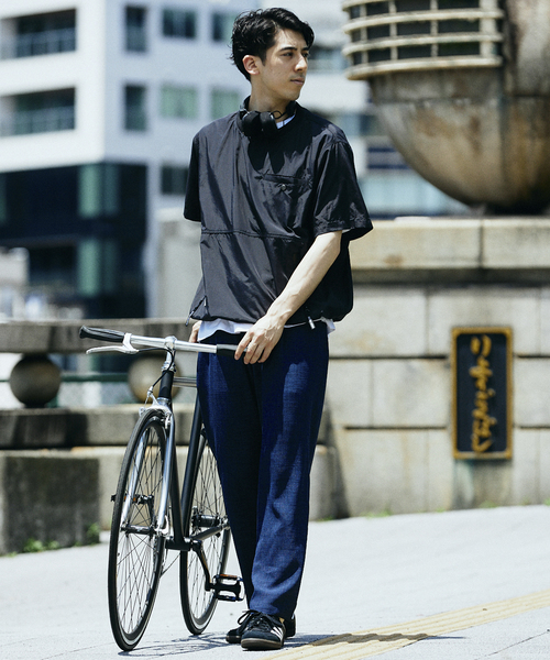 SIERRA DESIGNS（シェラデザイン）の「SIERRA DESIGNS / シエラデザインズ別注 撥水ナイロンTシャツ（Tシャツ/カットソー・メンズ・カーキ/ブラック/チャコールグレー・MEDIUM/LARGE）」の9枚目の写真