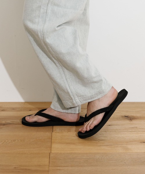 Indosole(インドソール)の「indosole Pable FLIP FLOPS 1(サンダル・メンズ・オフホワイト/ブラック/インディゴブルー・10/9/7)」の5枚目の写真