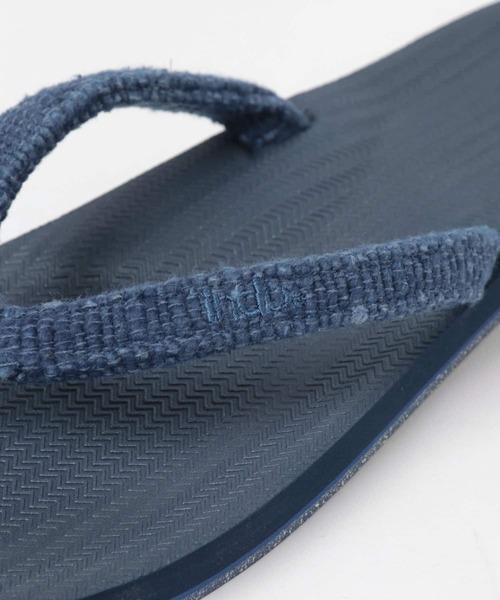 Indosole(インドソール)の「indosole Pable FLIP FLOPS 1(サンダル・メンズ・オフホワイト/ブラック/インディゴブルー・10/9/7)」の13枚目の写真
